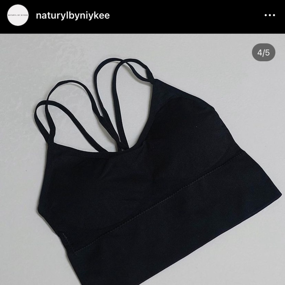 Black Core Bralette size Medium Naturyl by Niykee Heaton NBK.  NWT New With Tags